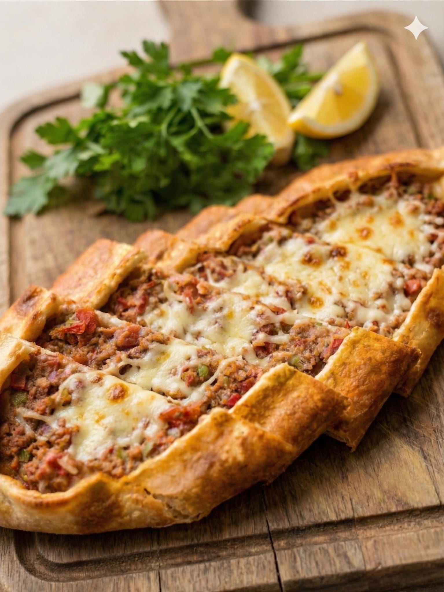 Kıymalı Kaşarlı Pide
